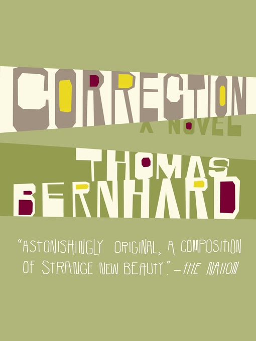 Title details for Correction by Thomas Bernhard - Wait list